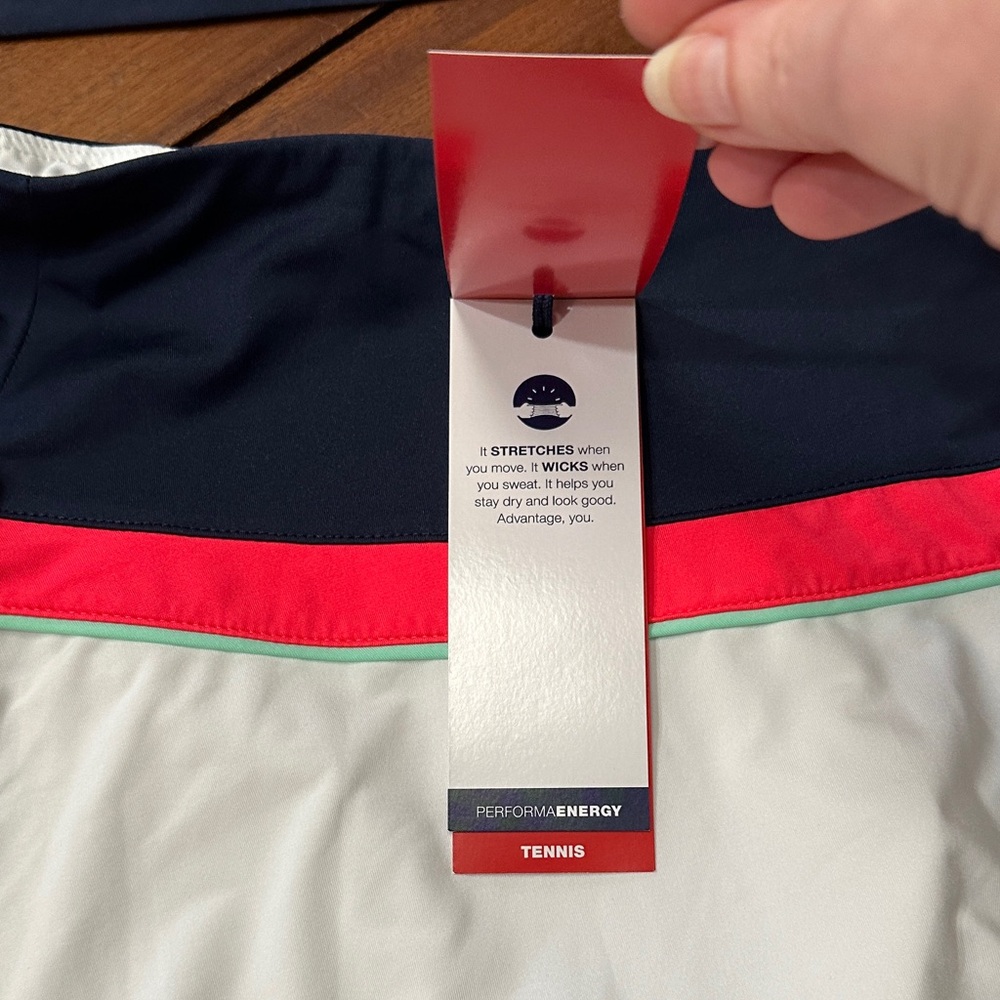 Fila Black and White Athletic Dress with Red Highlights - Picture 5 of 16